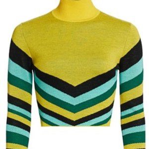 Victor Glemaud Geo Stripe Merino Wool Top